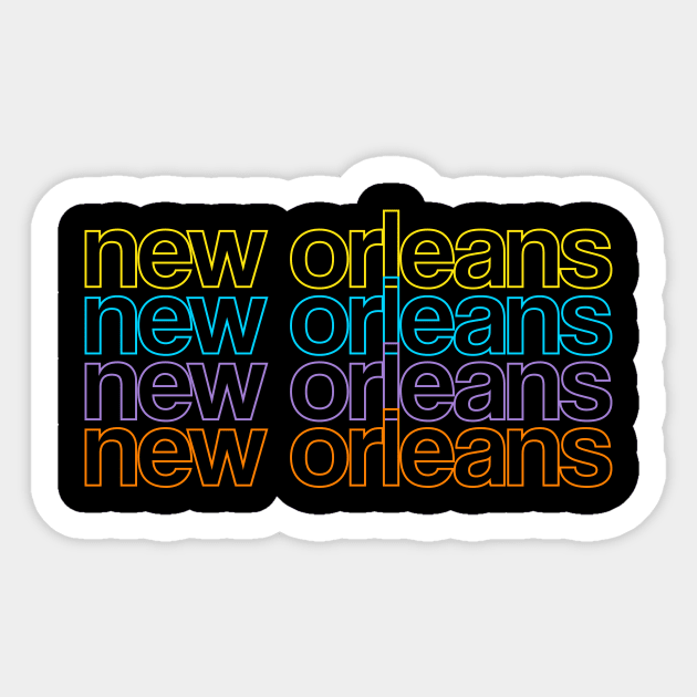 New Orleans home Sticker by anupasi